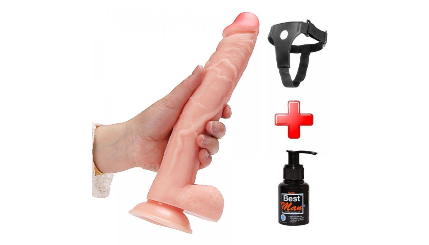 17 cm Belden Bağlamalı Realistik Dildo Penis Set SexShopist