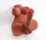 Realistik 4.3 kg Göğüs ve Entegre Dildo Kombinasyonlu Premium Mastürbatör - Görsel 2