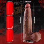 27 cm Çift Yoğunluklu Platinum Silikon Dildo - Görsel 2
