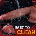 27 cm Çift Yoğunluklu Platinum Silikon Dildo - Görsel 3