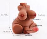7.2 KG Dev Göğüs ve Dildo Detaylı Profesyonel Yarım Vücut - Görsel 3