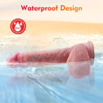 Premium Gerçekçi Dokulu 22 Cm Hareketli Dildo - Görsel 5