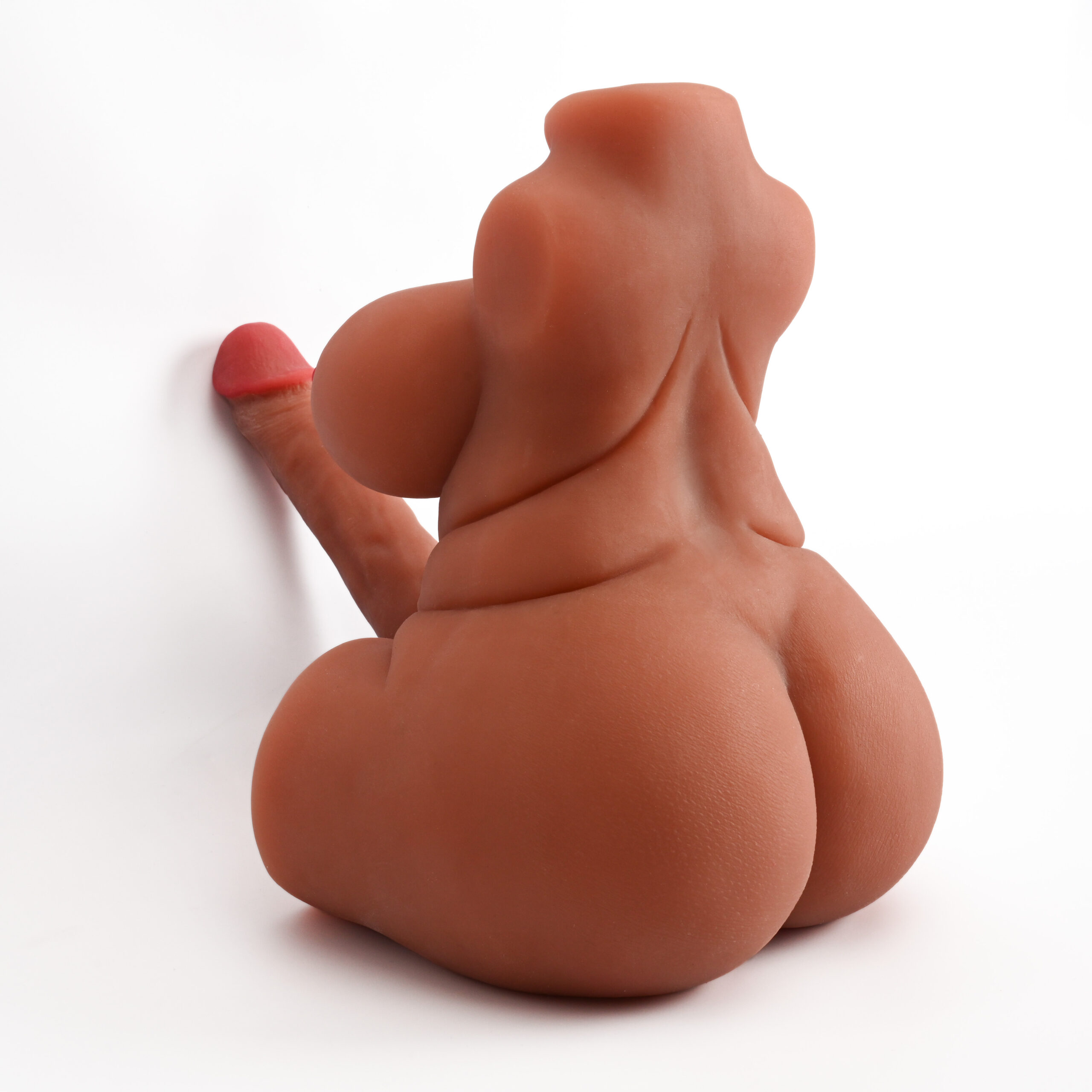 4 Realistik 4.3 kg Göğüs ve Entegre Dildo Kombinasyonlu Premium Mastürbatör - Görsel 1