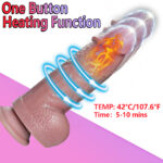 20 cm Premium Isıtmalı Vibratör– Gerçekçi Doku ve Akıllı Isıtmalı Teknolojik Dildo