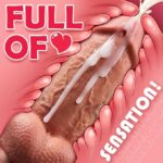 Ultra Kalın Dev Boy Gerçekçi Dildo 6.3 cm Çapında Güçlü Vantuzlu - Görsel 2