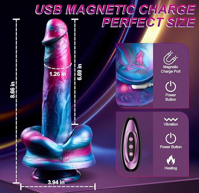 71kNGx76fVL._AC_SX679_ Uzaktan Kumandalı İleri-Geri Hareketli Dragon Dildo Vibratör - Görsel 1