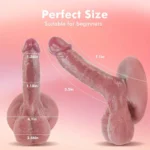 Çift Katmanlı Likit Silikon Gerçekçi Dildo - 18 cm Vakum Tabanlı ve Damarlı Yapı, Yumuşak Ten Dokulu