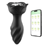 App Kontrollü 360° Döner Çiçek Vibratör - 10 Titreşim Modlu ve Su Geçirmez - Görsel 3