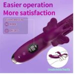 Twin Star 3'ü 1 Arada Akıllı Ekranlı Tavşan Vibratör - 10 Modlu G-Noktası ve Klitoris Uyarıcı, Su Geçirmez Çift Motorlu Dildo - Görsel 2