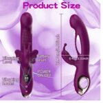 Twin Star 3'ü 1 Arada Akıllı Ekranlı Tavşan Vibratör - 10 Modlu G-Noktası ve Klitoris Uyarıcı, Su Geçirmez Çift Motorlu Dildo - Görsel 6