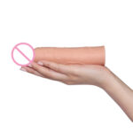 Gerçekçi Damarlı ve 2.5 cm Uzatmalı Esnek Penis Kılıfı - Görsel 3