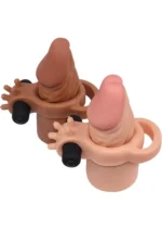 Lovetoy Esmer Ten Penis Kılıfı 5 cm Uzatmalı ve Titreşimli - Görsel 2