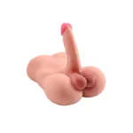 3.9 KG Gerçekçi Yarım Vücut Dildo Kalça 18 cm Damarlı Penis